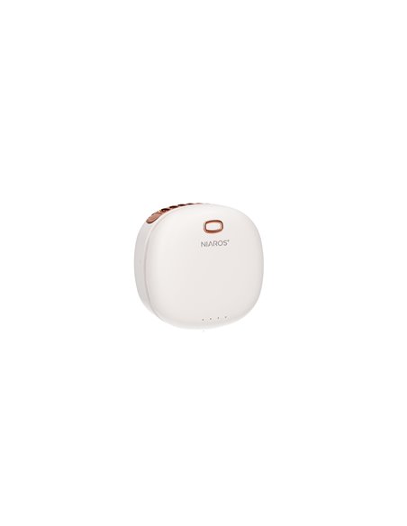 Mini ventilador portátil Yulara USB recargable Blanco