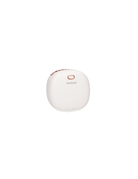Mini ventilador portátil Yulara USB recargable Blanco