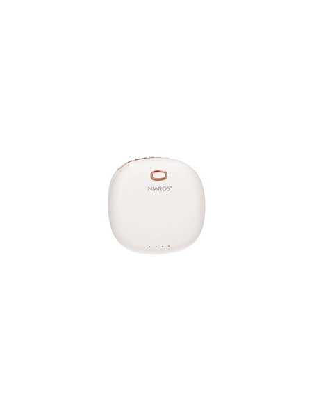Mini ventilador portátil Yulara USB recargable Blanco