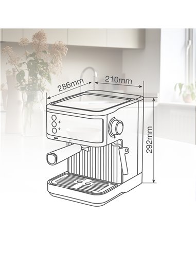 Cafetera espresso Lakato 850W