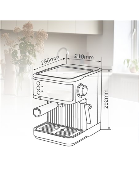 Cafetera espresso Lakato 850W