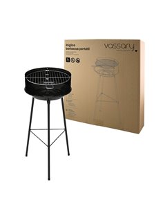 Barbacoa portátil Riglos de acero para carbón Ø355mm 2