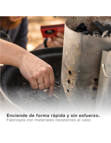 Chimenea de encendido para barbacoa de carbón