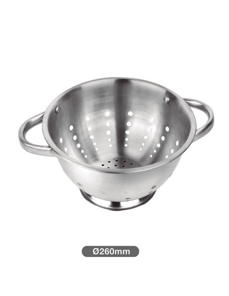 Escurridor con asas acero inox Ø21,8cm