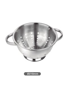 Escurridor con asas acero inox Ø26cm