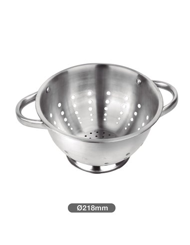 Escurridor con asas acero inox Ø26cm