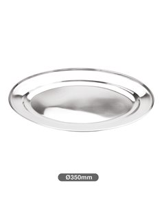 Bandeja para servir ovalada acero inox 30cm