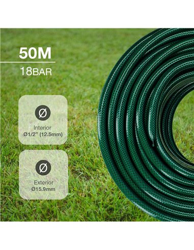 Manguera jardín Bairia Ø1/2" 12,5mm 50M