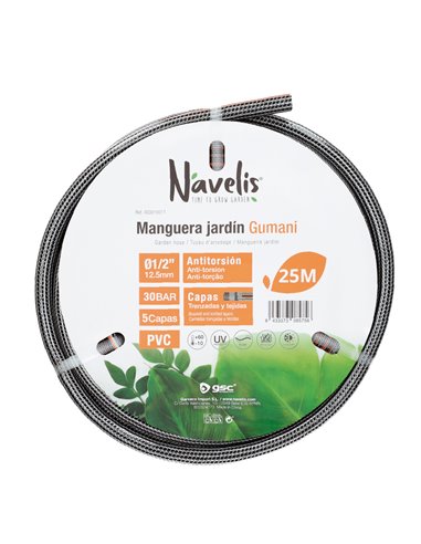 Manguera jardín Gumani Ø1/2" 12,5mm 25M