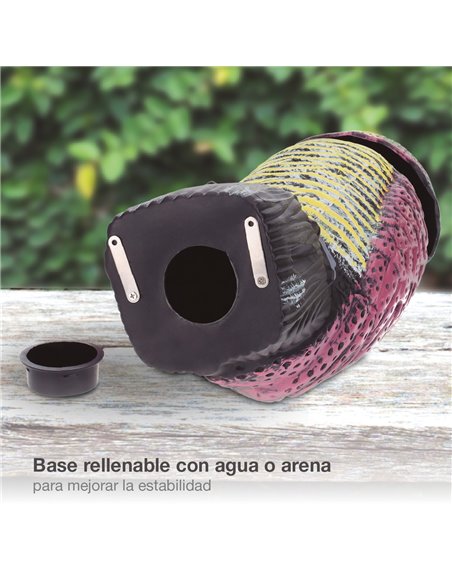 Búho espantapájaros con cabeza giratoria 360º