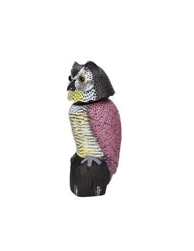 Búho espantapájaros con cabeza giratoria 360º