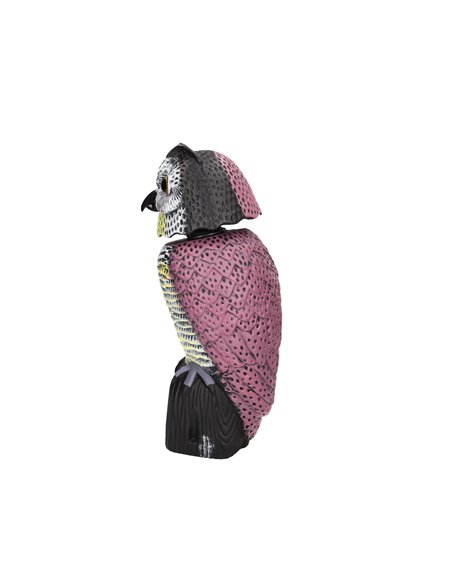 Búho espantapájaros con cabeza giratoria 360º