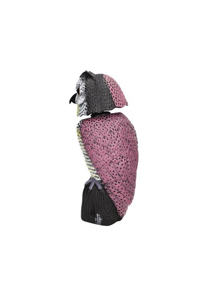 Búho espantapájaros con cabeza giratoria 360º