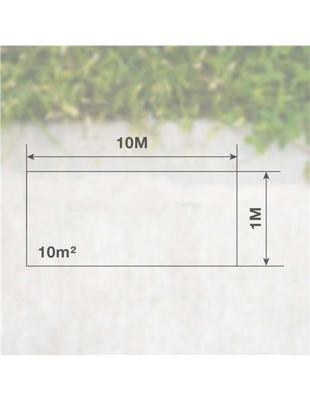 Malla de sombreo 1x10M Verde