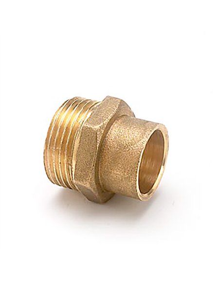 Entronque m 243 3/4" x 18 mm latón