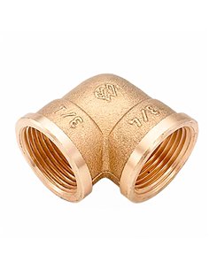 Codo h-h 3/4" latón