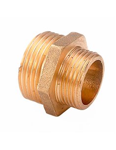 Contrarrosca reducida 1/2" x 1" latón