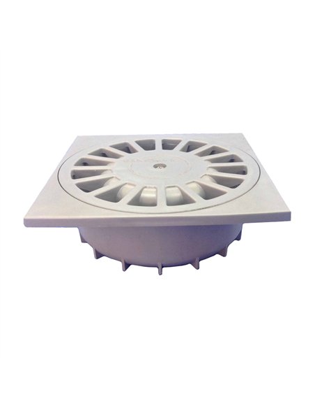 Sumidero pvc sifonico vertical t-88, 150 x 150 x 50,5 mm / ø50 mm