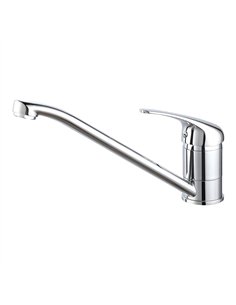 Grifo monomando de cocina bajo ventana