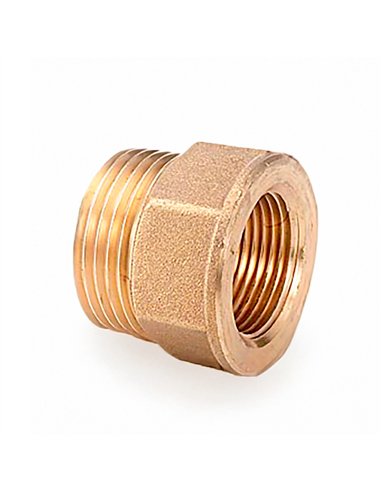 Racor marsella reducido m-h 3/8" x 1/2" latón