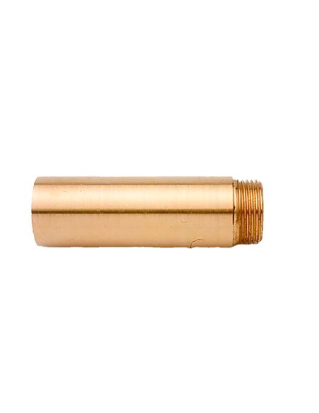 Alargo grifo pulido 1/2" x 10 cm latón
