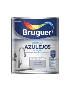 Pintura azulejos al agua gris azulado satinado 750 ml