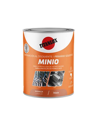 Imprimación sintética antioxidante naranja mate. minio 0,750 l
