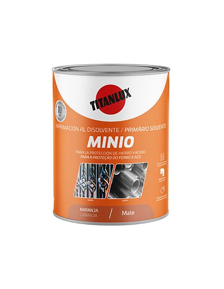 Imprimación sintética antioxidante naranja mate. minio 0,750 l