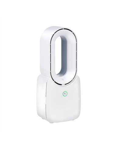 Ventilador recargable de mesa usb, sin aspas, 3 velocidades 12,4 x 9 x 30 cm