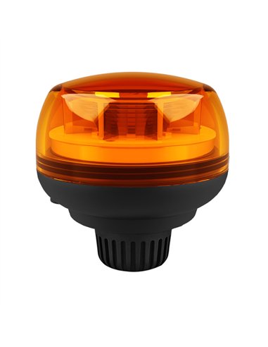 Mini faro rotativo fijo led, base roscada, 12 v-24 v