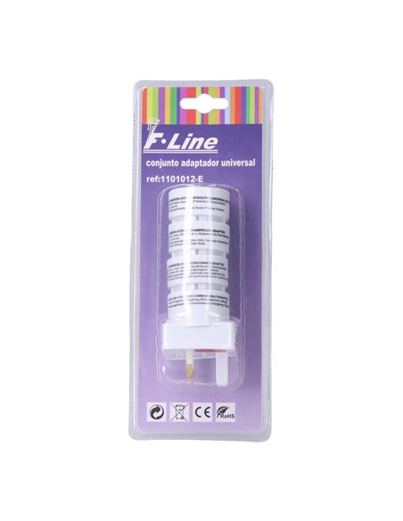 Adaptadores universales, 4 piezas, 50 x 50 x 140 mm