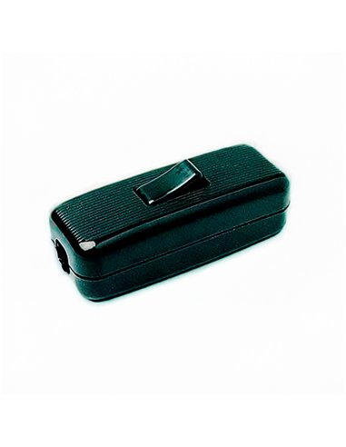 Interruptor de paso unipolar 2a negro (retractilado)