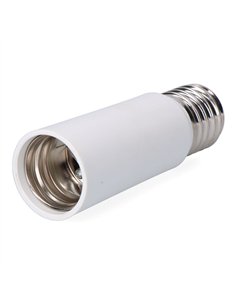 Alargador e40-e40 15,5 cm blanco, ø48 x 155 mm (retractilado)