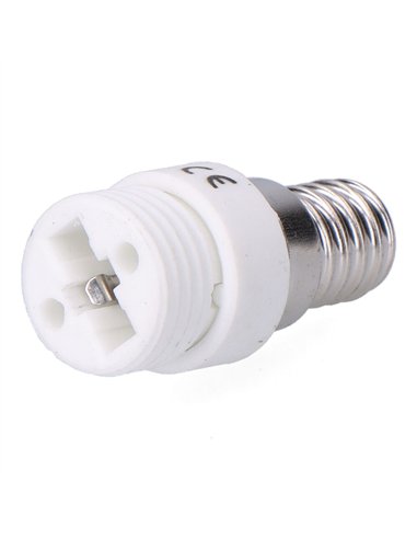 Convertidor de e14 a g9, 2 a 230 v, blanco, ø20 x 45 mm (retractilado)