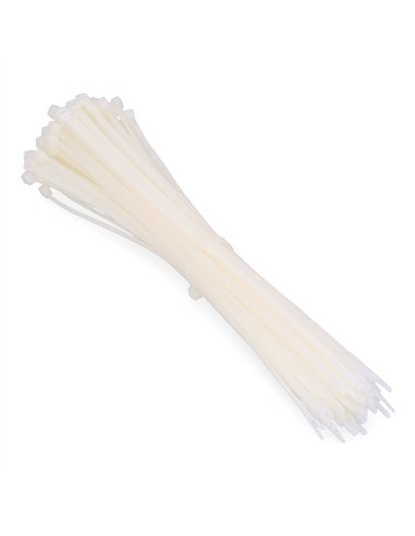Bridas natural 8,0 x 450 mm nylon alta calidad (bolsa 100 unid.)
