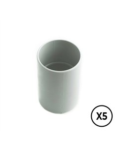 Manguito gris ø 25 mm, 5 unidades