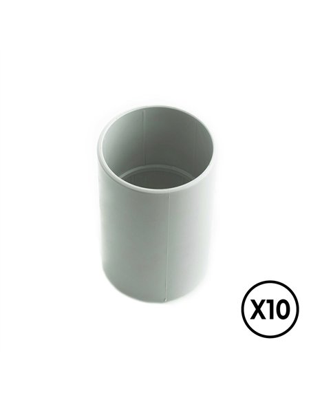 Manguito gris ø 25 mm, 10 unidades