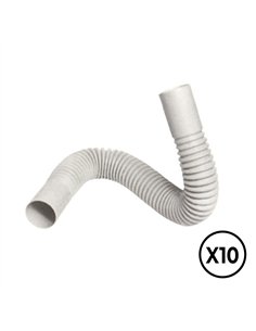 Curva flexible pvc ø 25 mm, 10 unidades