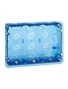 Caja 500 cima pared empotrar 3 elementos dobles