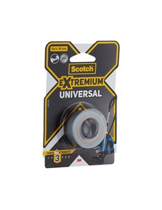 Cinta americana extremium 3, universal, 3 m x 19 mm, gris