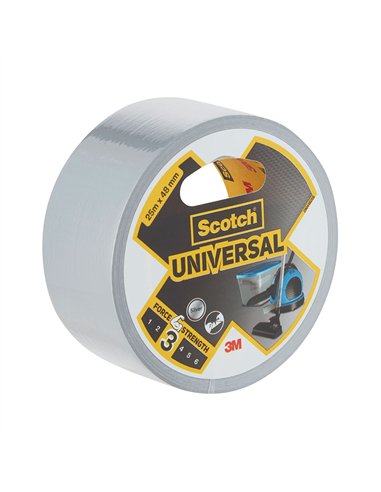Cinta americana universal 3 25 m x 48 mm, gris