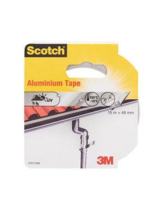 Cinta de aluminio altas temperaturas, 15 m x 48 mm