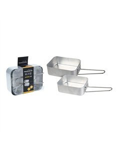 Set 2 cacerolas aluminio