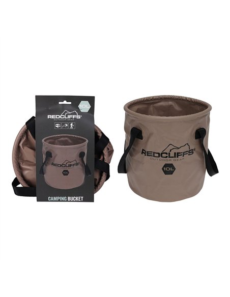 Cubo de camping plegable de 10 litros