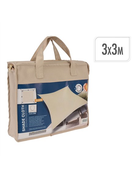 Tela exterior color beige 3 x 3 m