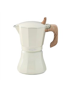 Cafetera petra crema de aluminio de 9 taza