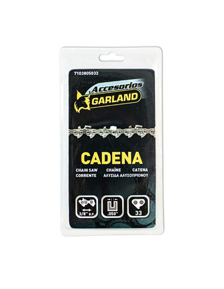 Cadena de motosierra de 33 eslabones. espada 8" / 20 cm