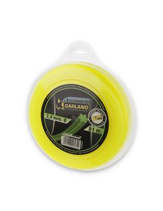 Hilo dispensador para desbrozadora - sección estrella ø2,4 mm 81 m
