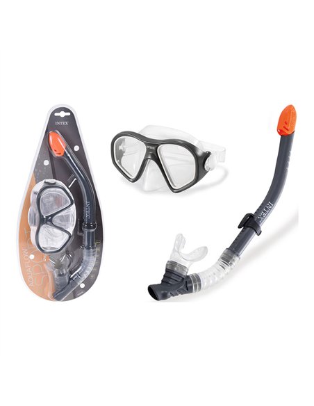 Gafas y tubo snorkel