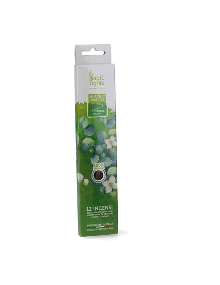 Barritas de incienso 12 unidades musk blanco